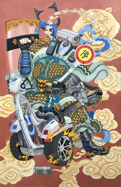 Gatekeepers - A Paintings Artwork by Dongli Ma